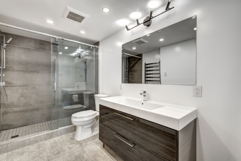 Modern residential bathroom renovation